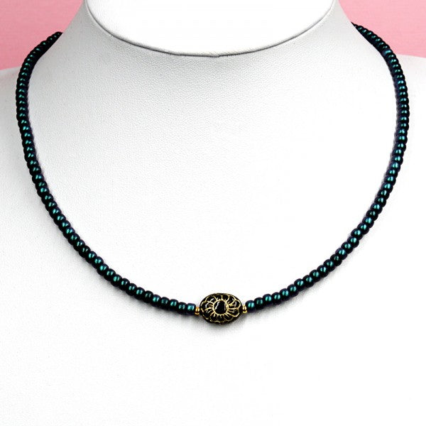 URBAN HIPPIES Choker Metallic Midnight