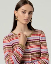 Afbeelding in Gallery-weergave laden, SURKANA Striped Round Neck Cardigan
