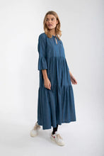 Afbeelding in Gallery-weergave laden, DANEFAE Danekamelia Chambrey Dress Dark Indigo
