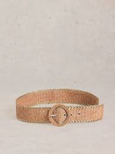 Afbeelding in Gallery-weergave laden, White Stuff Natural Raffia Belt
