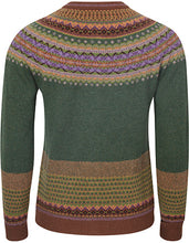 Afbeelding in Gallery-weergave laden, ERIBE Cardigan Alpine Fair Isle Merino Lamswol Thistle
