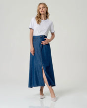 Afbeelding in Gallery-weergave laden, SURKANA Maxi Skirt With Slit Blue
