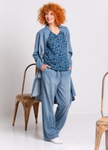 Afbeelding in Gallery-weergave laden, HEIDEKONIGIN KLEID TENCEL  LIGHT DENIM
