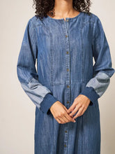 Afbeelding in Gallery-weergave laden, WHITE STUFF JASMINE DENIM MIDI DRESS
