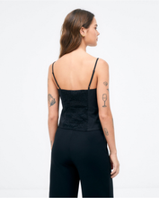 Afbeelding in Gallery-weergave laden, SURKANA Tank top. Stretch ruched knit. Plain Black
