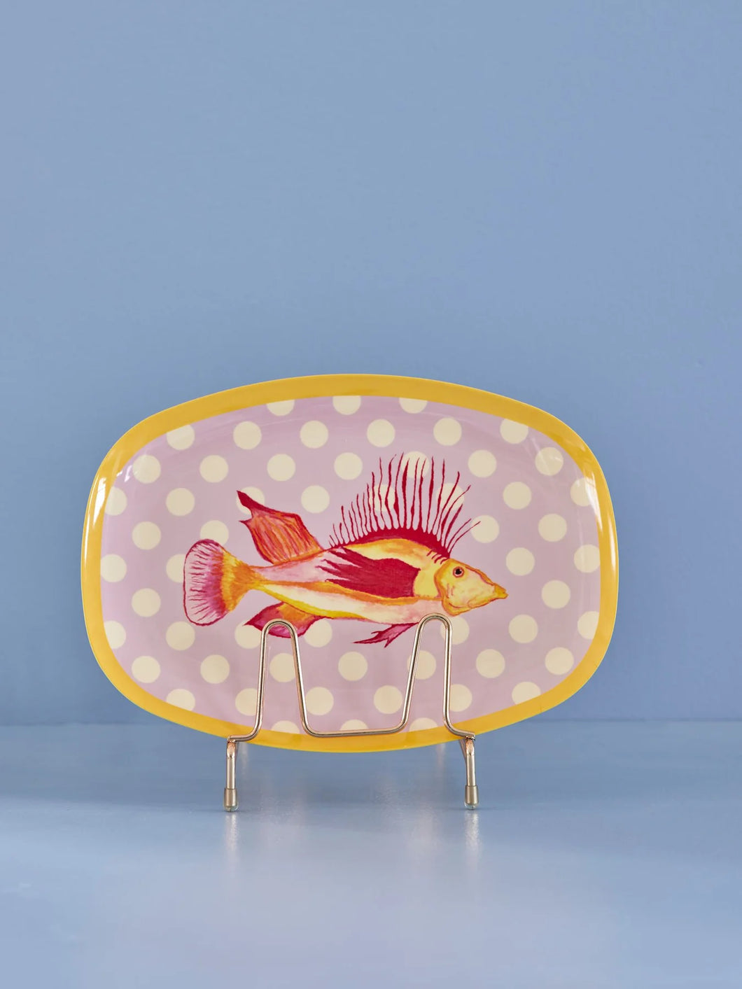 RICE Melamine Rechthoekig bord - Lavendel - Fish