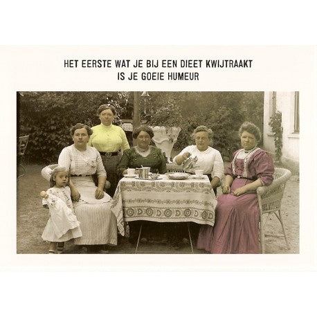 KAART  JE GOEIE HUMEUR